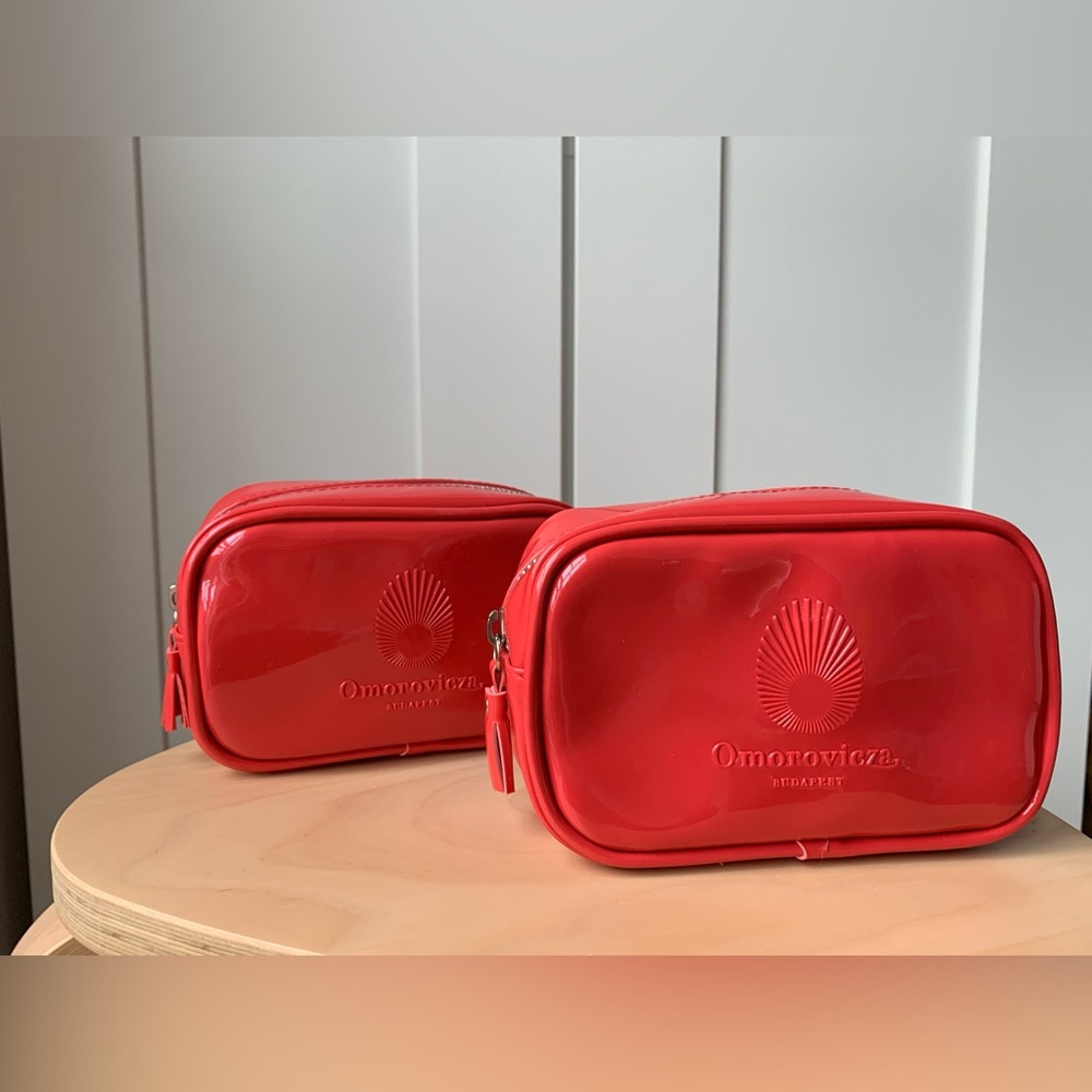 Omorovicza Red Cosmetic Bags - Set of Two